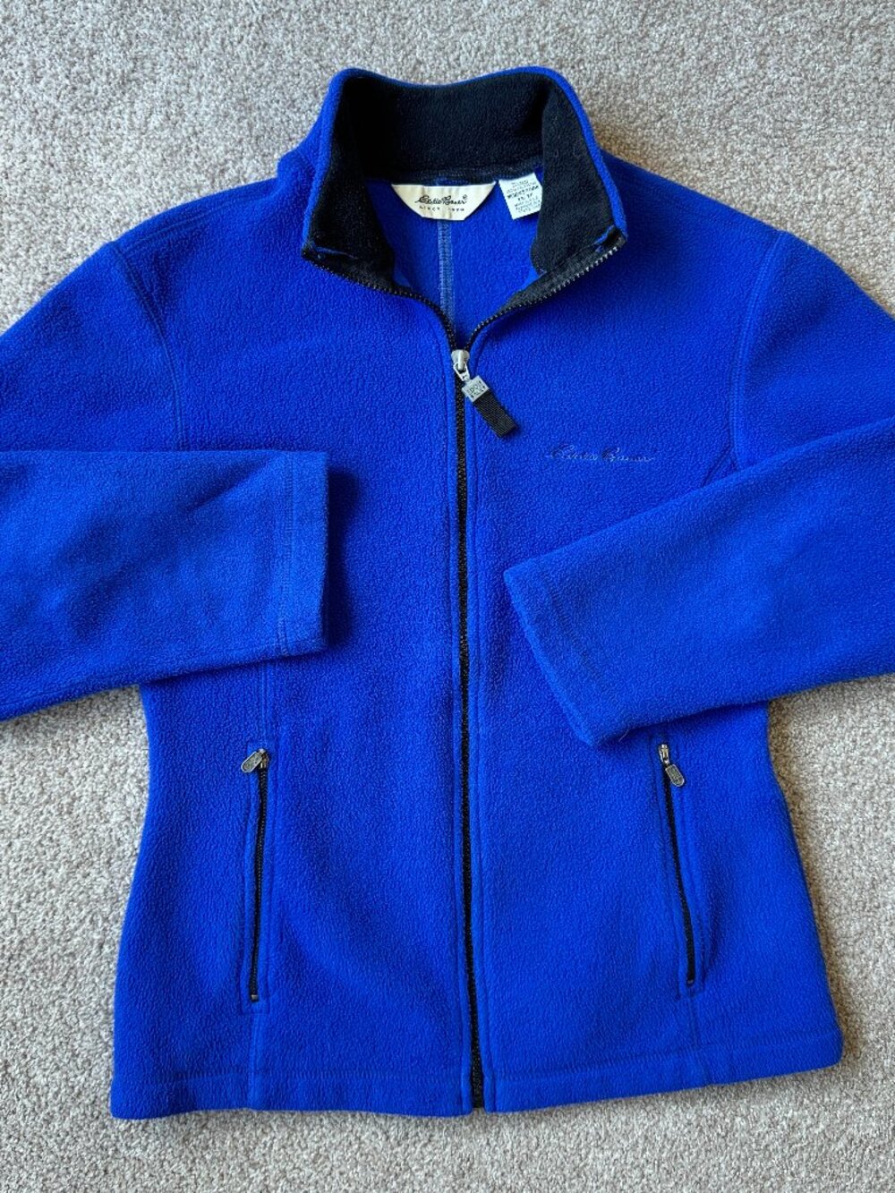 Eddie Bauer Polartec Fleece Jacket Blue Vintage XS